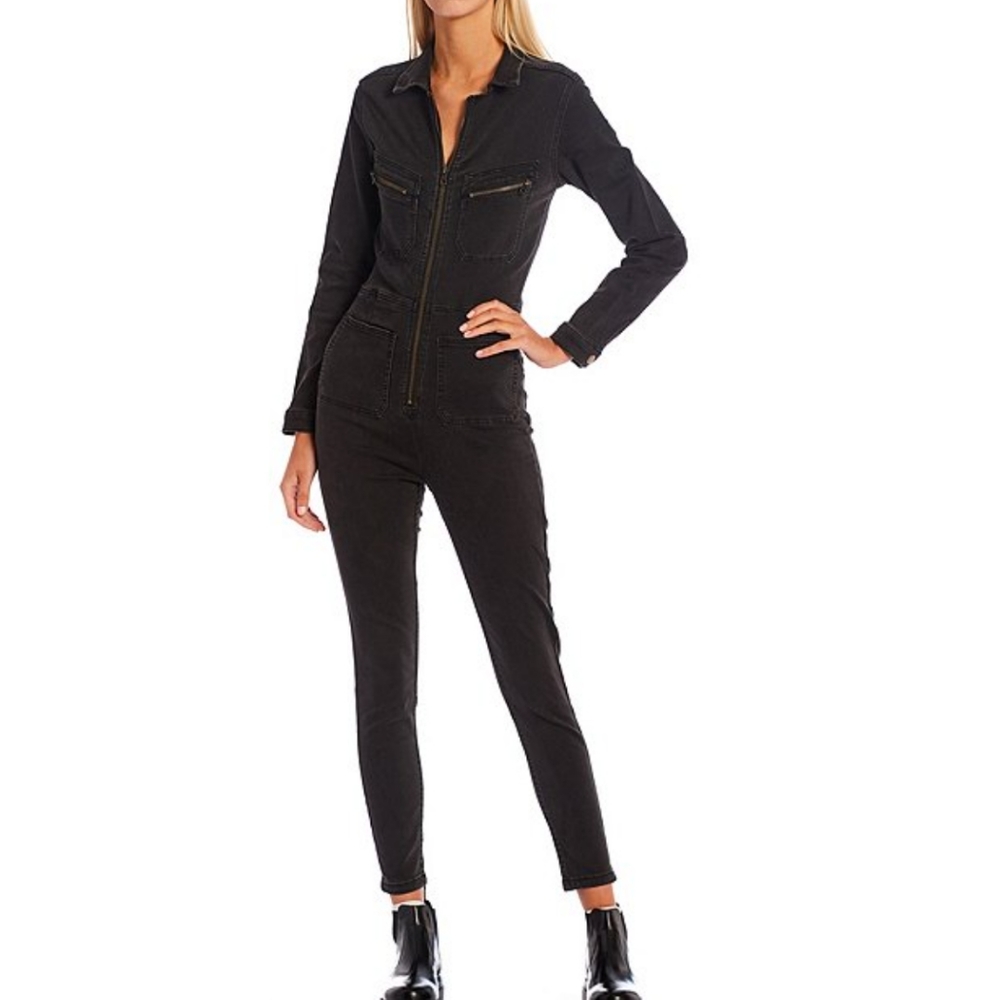 Free People Zipper Front Jumpsuit